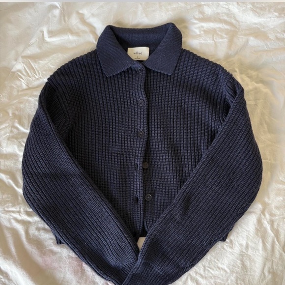 Wilfred Sweaters - Navy aritzia sweater